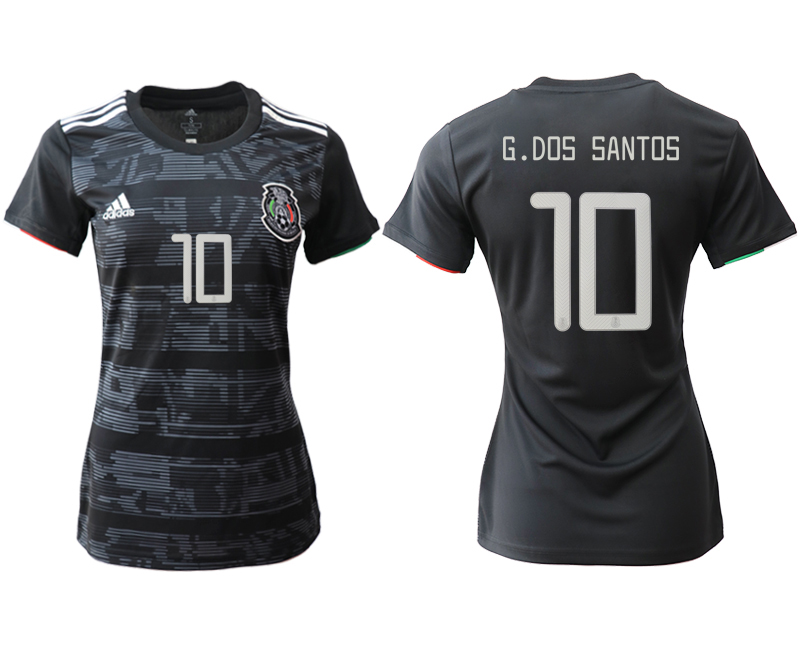 2019-20 Mexico 10 G.DOS SANTOS Home Women Soccer Jersey