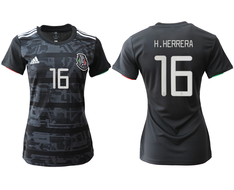 2019-20 Mexico 16 H.HERRERA Home Women Soccer Jersey