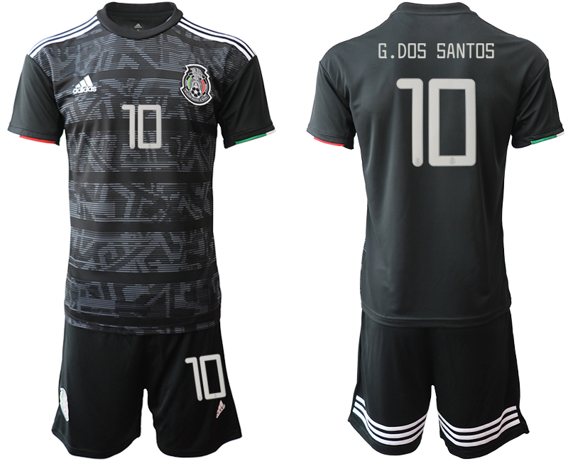 2019-20 Mexico 10 G.DOS SANTOS Home Soccer Jersey