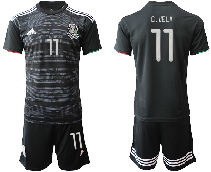 2019-20 Mexico 11 C.VELA Home Soccer Jersey