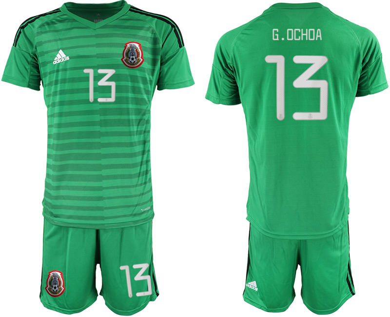 2019-20 Mexico 13 G.OCHOA Green Goalkeeper Soccer Jersey