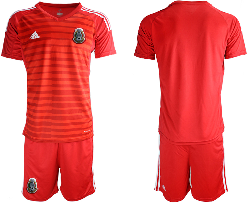 2019-20 Mexico Red Goalkeeper Soccer Jersey