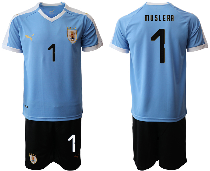 2019-20 Uruguay 1 M U SL E RA Home Soccer Jersey