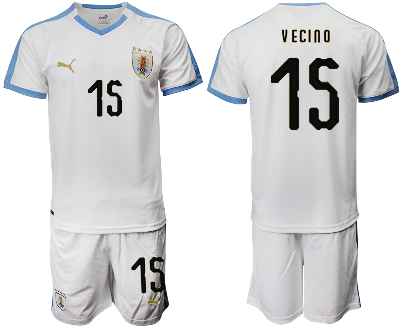 2019-20 Uruguay 15 V ECINO Away Soccer Jersey