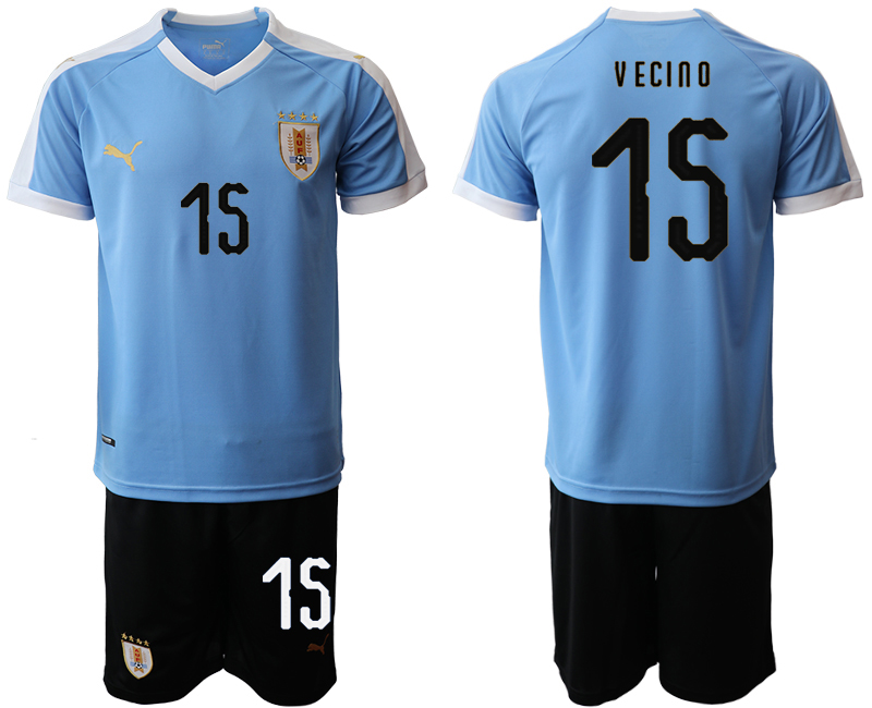 2019-20 Uruguay 15 V ECINO Home Soccer Jersey