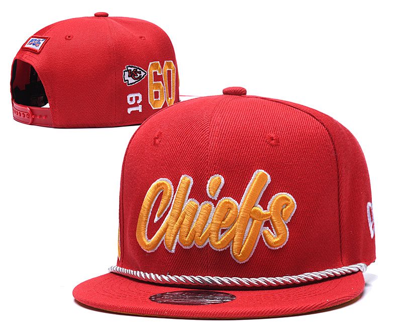 Chiefs Team Logo Red 100th Season Adjustable Hat YD