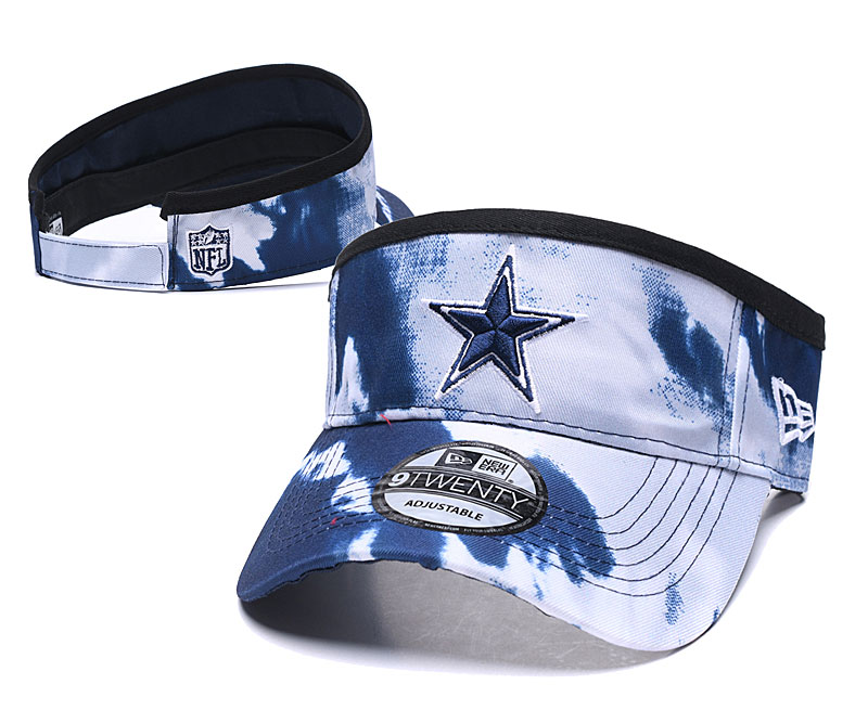 Cowboys Logo Smoke Adjustable Visor Hat YD