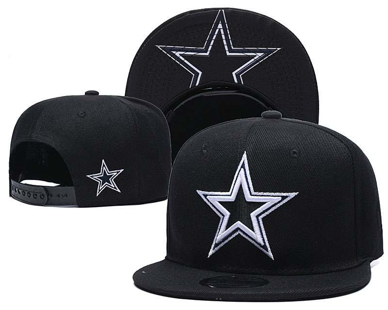 Cowboys Team Logo Black Adjustable Hat YD - Click Image to Close