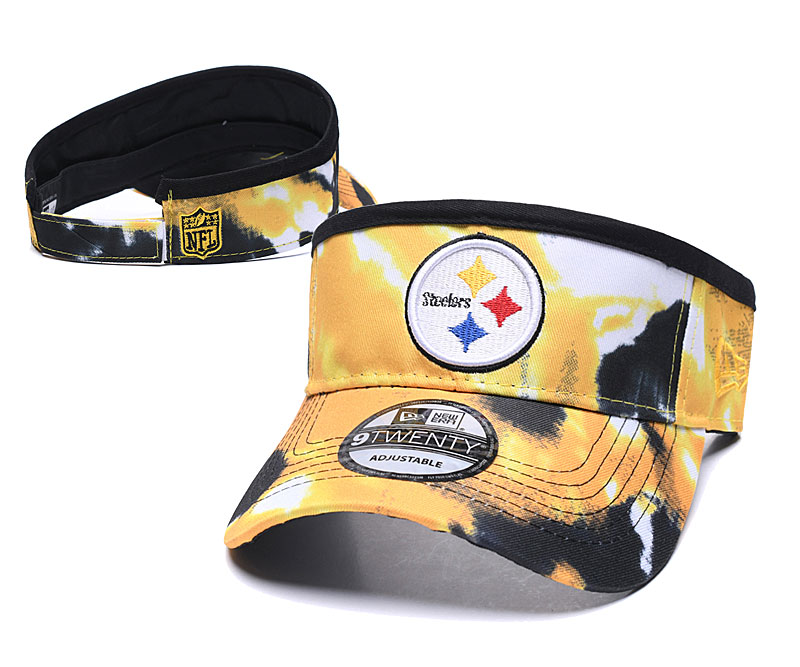 Steelers Logo Smoke Adjustable Visor Hat YD