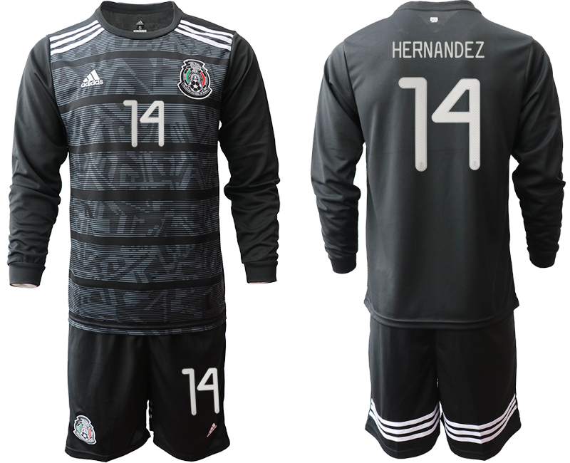 2019-20 Mexico 14 HERNANDEZ Home Long Sleeve Soccer Jersey