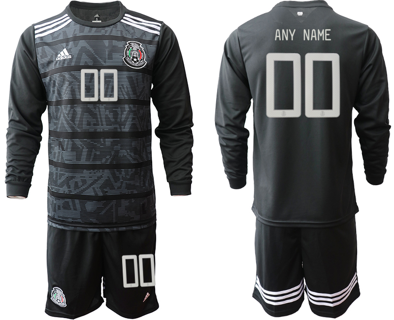 2019-20 Mexico Customized Home Long Sleeve Soccer Jersey