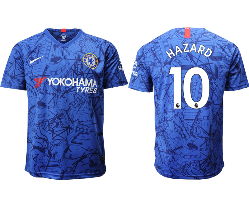 2019-20 Chelsea FC 10 HAZARD Home Thailand Soccer Jersey - Click Image to Close