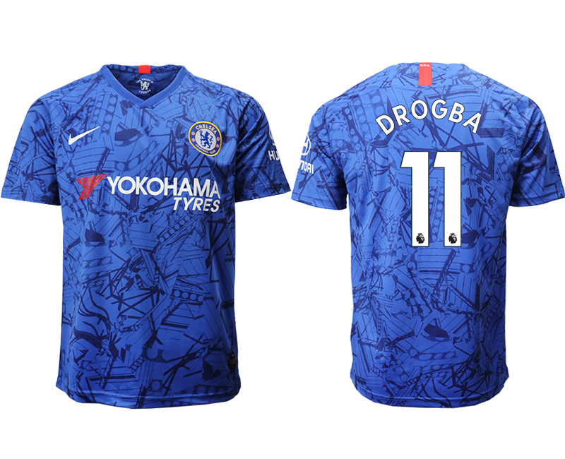 2019-20 Chelsea FC 11 DROGBA Home Thailand Soccer Jersey