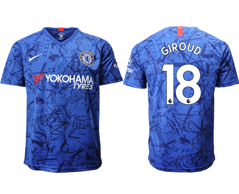 2019-20 Chelsea FC 18 GIROUD Home Thailand Soccer Jersey - Click Image to Close
