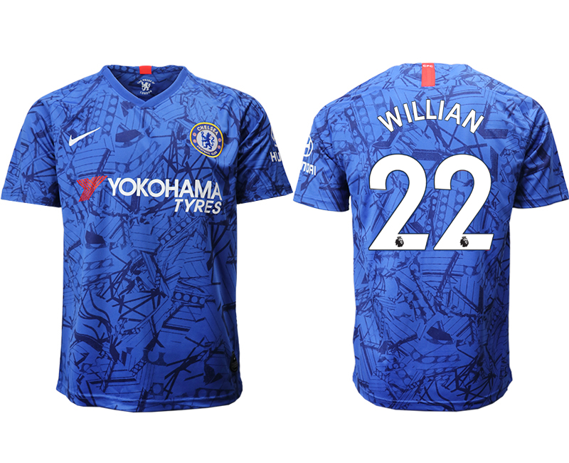 2019-20 Chelsea FC 22 WILLIAN Home Thailand Soccer Jersey