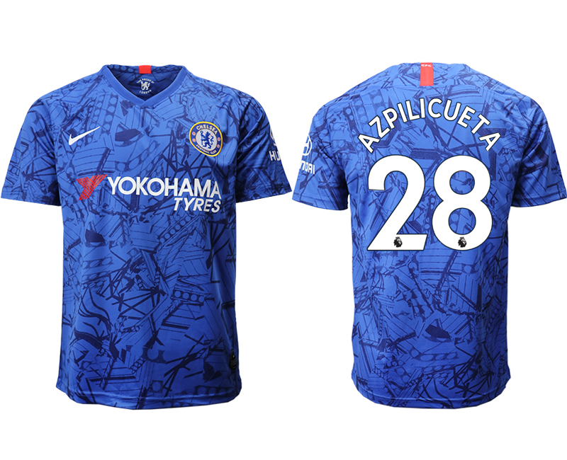 2019-20 Chelsea FC 28 AZPILICUETA Home Thailand Soccer Jersey - Click Image to Close