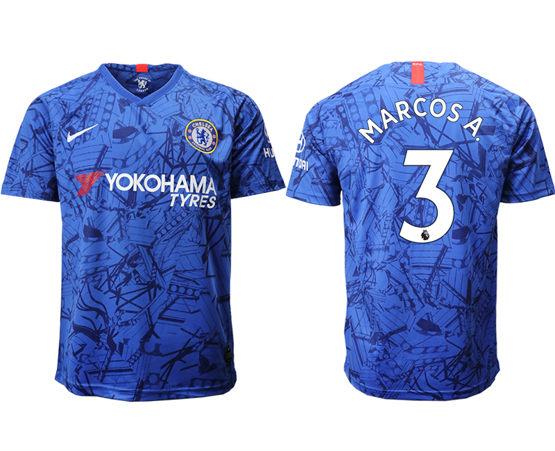 2019-20 Chelsea FC 3 MARCOS A. Home Thailand Soccer Jersey
