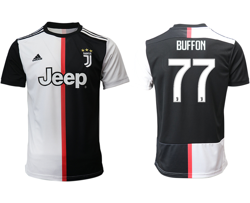 2019-20 Juventus 77 BUFFON Home Thailand Soccer Jersey