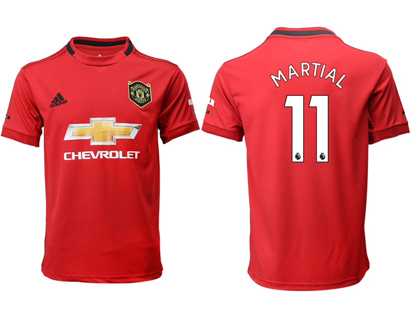 2019-20 Manchester United 11 MARTIAL Home Thailand Soccer Jersey