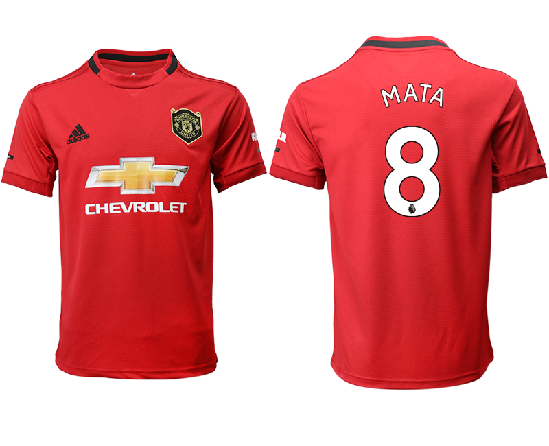 2019-20 Manchester United 8 MATA Home Thailand Soccer Jersey