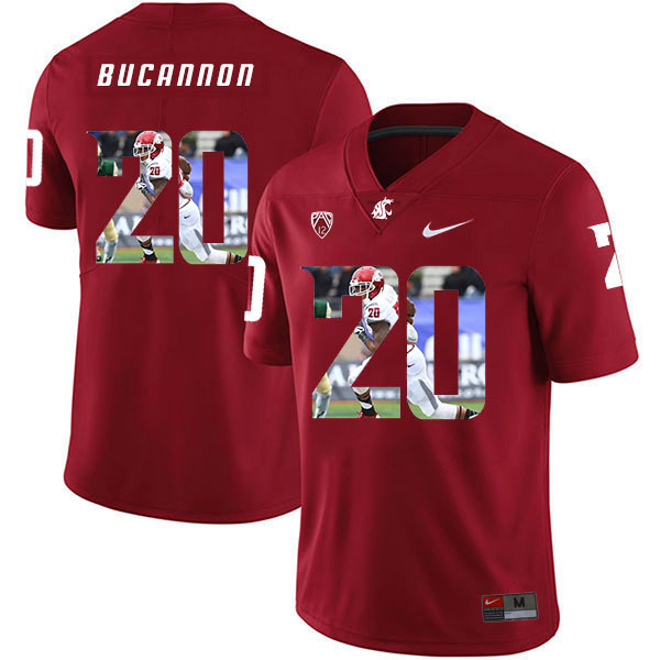 Washington State Cougars 20 Deone Bucannon Red Fashion College Football Jersey