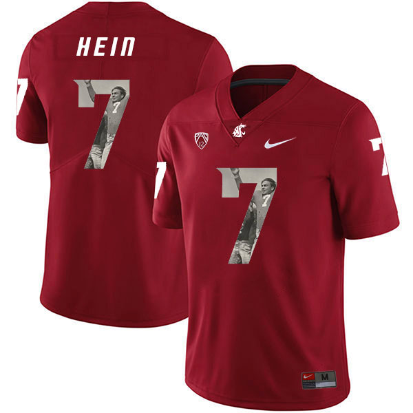 Washington State Cougars 7 Mel Hein Red Fashion College Football Jersey