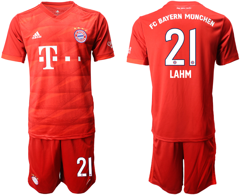2019-20 Bayern Munich 21 LAHM Home Soccer Jersey