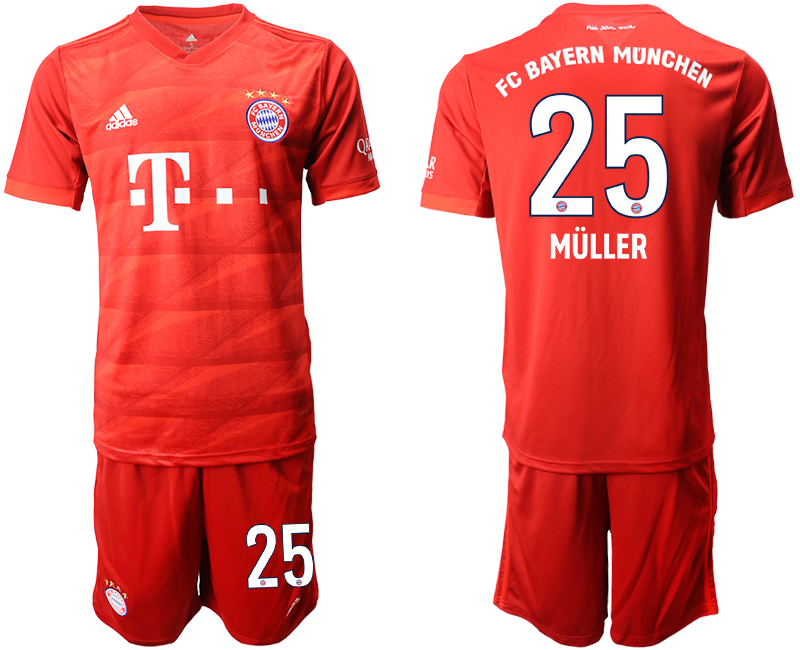 2019-20 Bayern Munich 25 MULLER Home Soccer Jersey - Click Image to Close