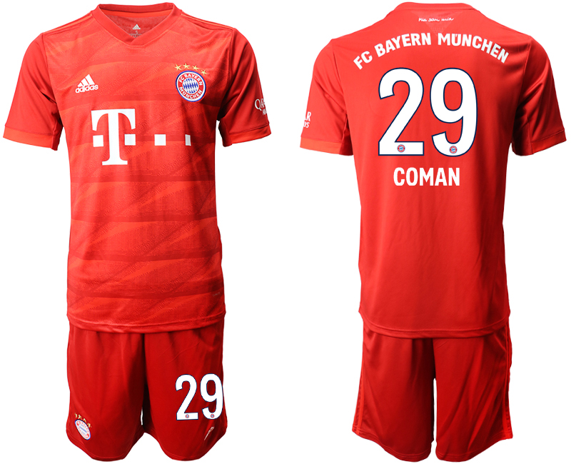 2019-20 Bayern Munich 29 COMAN Home Soccer Jersey