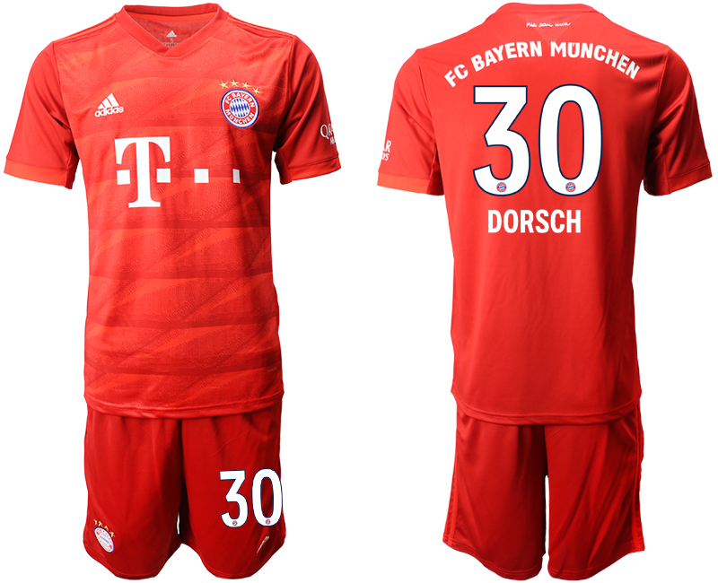 2019-20 Bayern Munich 30 DORSCH Home Soccer Jersey