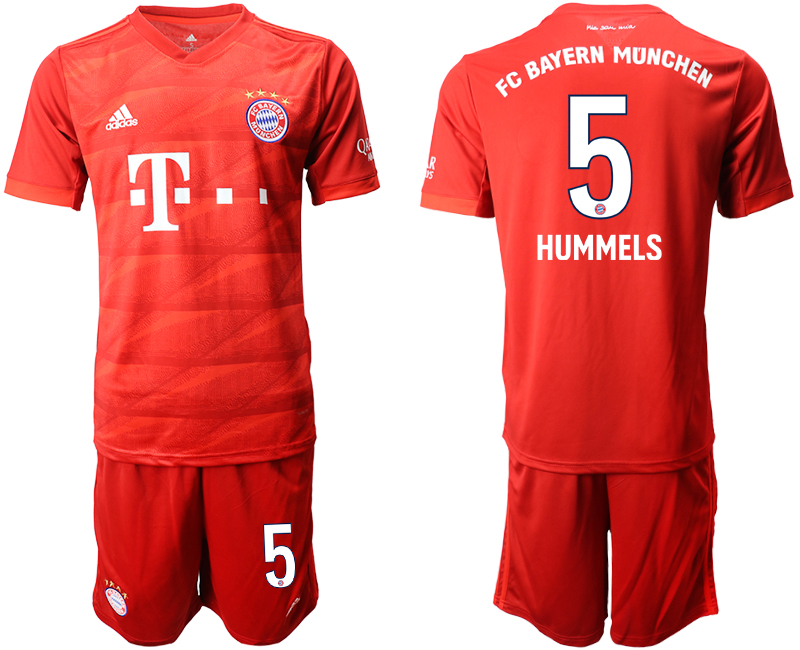 2019-20 Bayern Munich 5 HUMMELS Home Soccer Jersey