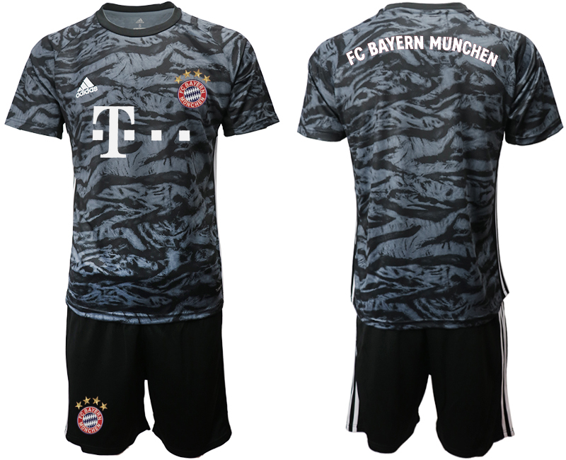 2019-20 Bayern Munich Black Goalkeeper Soccer Jersey - Click Image to Close