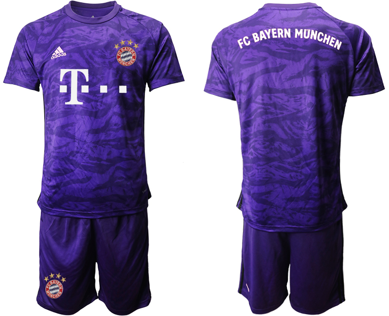 2019-20 Bayern Munich Purple Goalkeeper Soccer Jersey - Click Image to Close