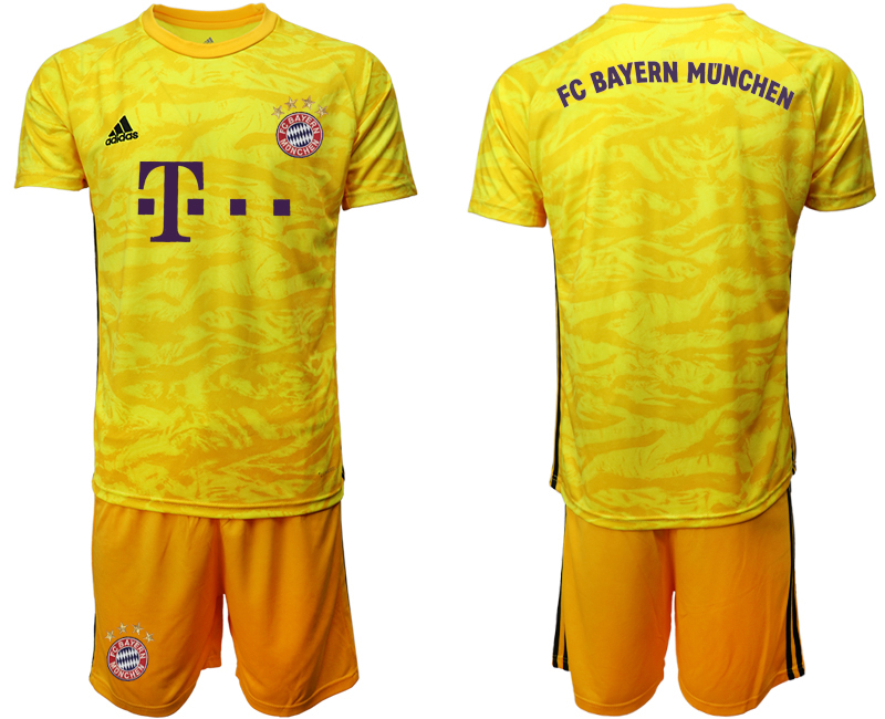 2019-20 Bayern Munich Yellow Goalkeeper Soccer Jersey