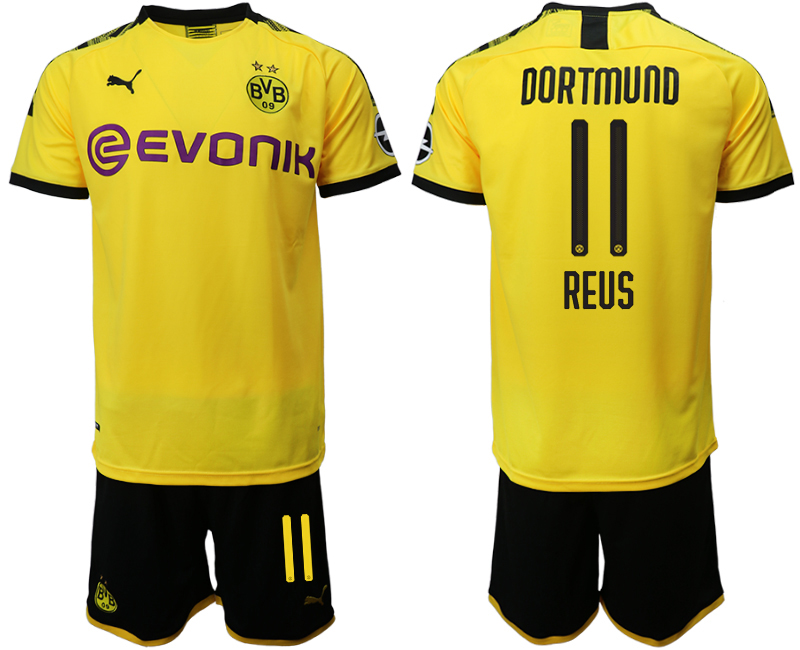2019-20 Dortmund 11 REUS Home Soccer Jersey - Click Image to Close