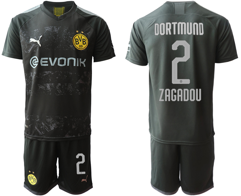 2019-20 Dortmund 2 ZAGADOU Away Soccer Jersey