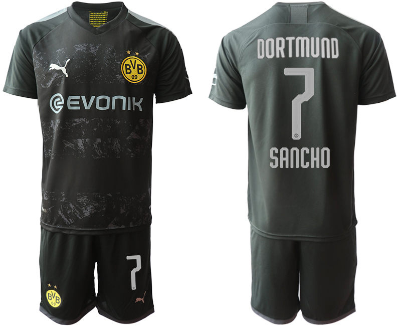 2019-20 Dortmund 7 SANCHO Away Soccer Jersey