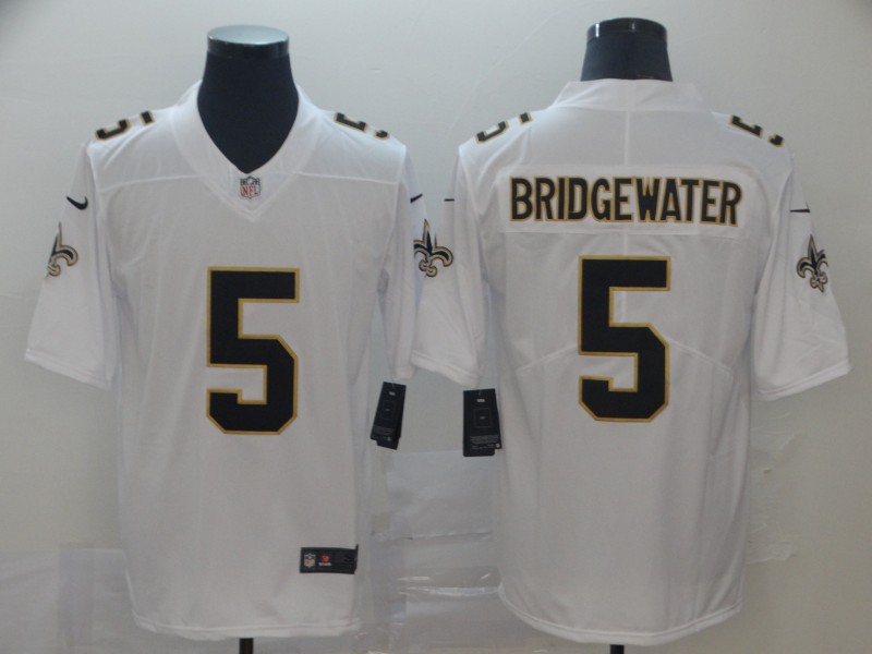 Nike Saints 5 Teddy Bridgewater White Vapor Untouchable Limited Jesey
