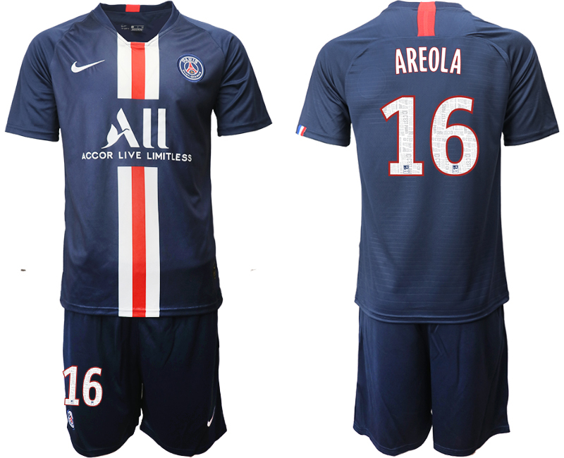 2019-20 Paris Saint-Germain 16 AREOLA Home Soccer Jersey