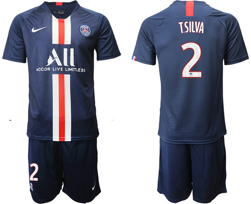 2019-20 Paris Saint-Germain 2 T.SILVA Home Soccer Jersey