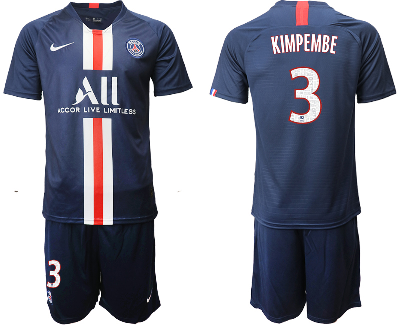 2019-20 Paris Saint-Germain 3 KIMPEMBE Home Soccer Jersey