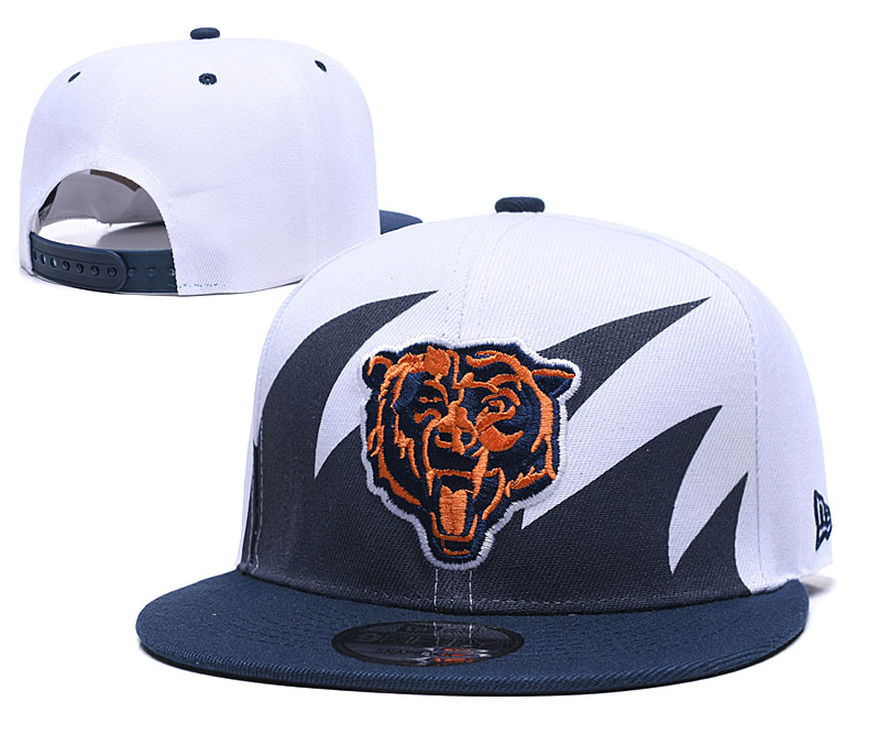 Bears Team Logo White Navy Adjustable Hat GS