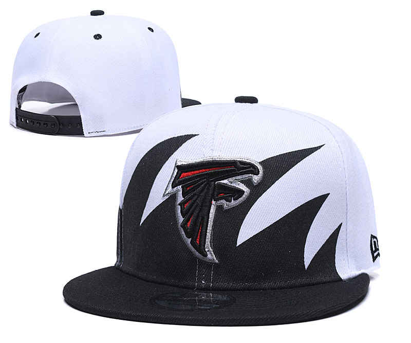 Falcons Fresh Logo White Black Adjustable Hat GS