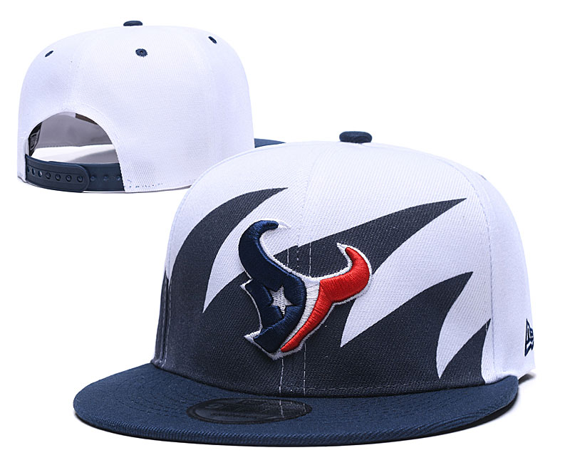 Texans Fresh Logo White Navy Adjustable Hat GS