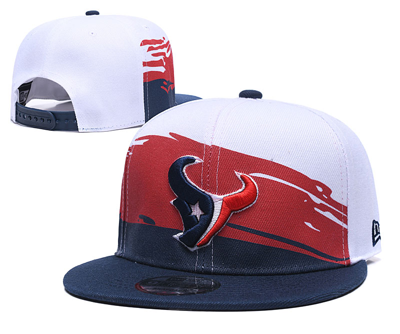 Texans Team Logo White Navy Adjustable Hat GS