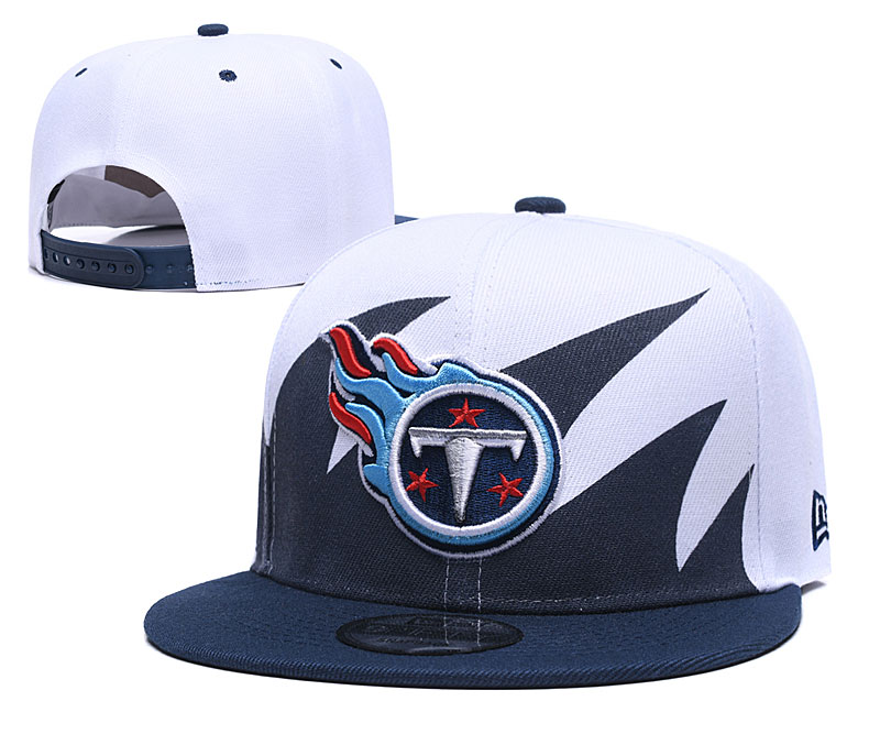 Titans Team Logo White Navy Adjustable Hat GS