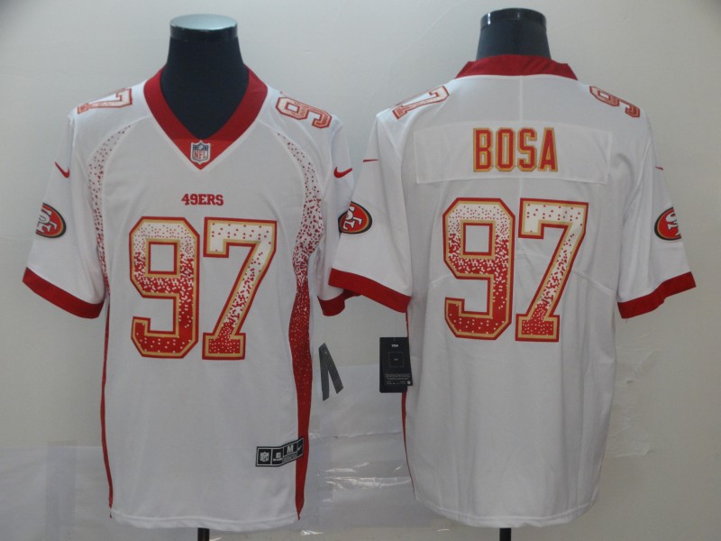 Nike 49ers 97 Nick Bosa White Drift Fashion Limited Jersey