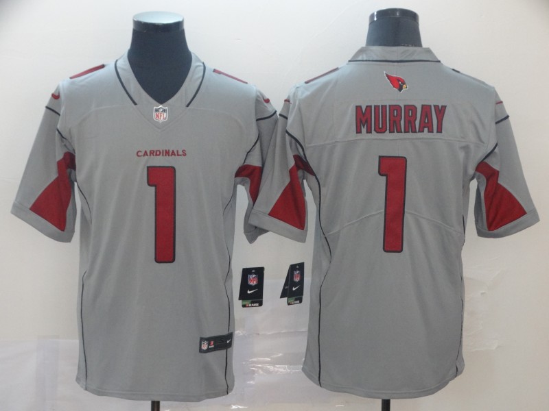 Nike Cardinals 1 Kyler Murray Silver Inverted Legend Jersey - Click Image to Close