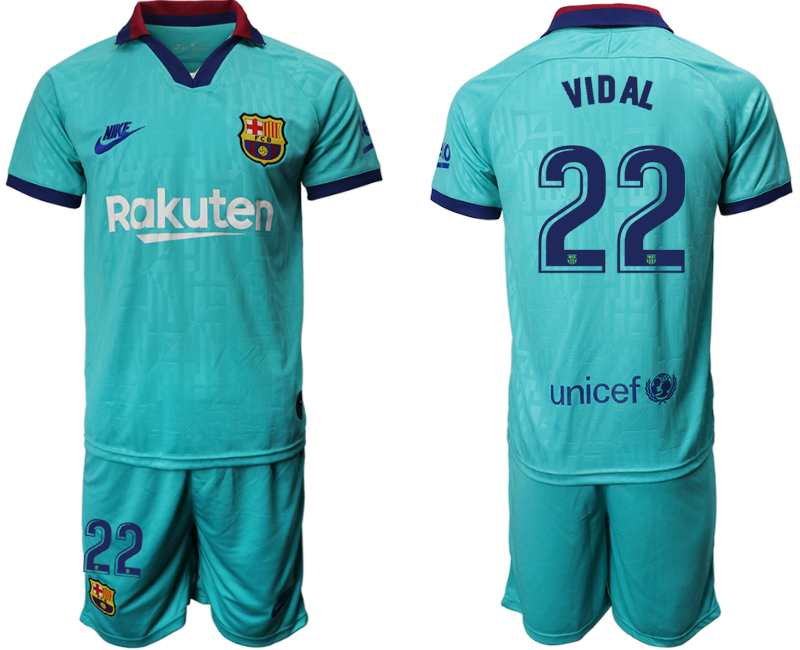 2019-20 Barcelona 22 VIDAL Third Away Soccer Jersey