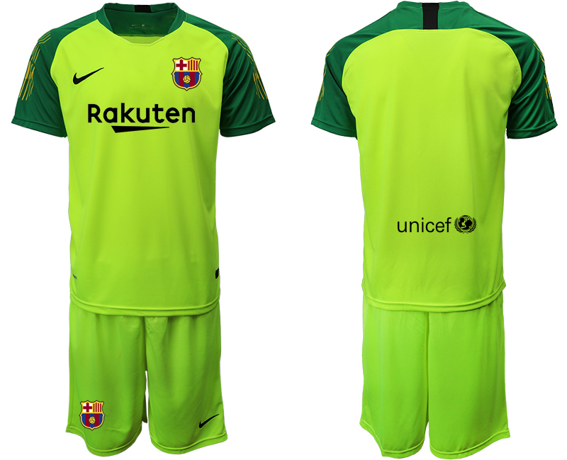 2019-20 Barcelona Fluorescent Green Goalkeeper Soccer Jersey